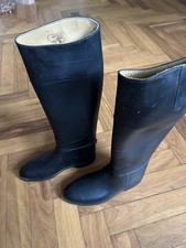 Reitstiefel Aigle, Coupe Saumur, Weite M, EU Größe 40, schwarz, Gummistiefel