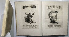 Fr. Hebbel - Die Nibelungen. Alois Kolb Radierungen Pressendruck signiert 1924