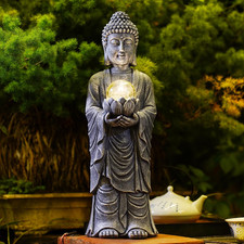 Solar Buddha Figur Höhe 46Cm