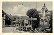 Ak Jork im Kreis Stade, Straßenpartie in Ortschaft, Altlander... - 10102514