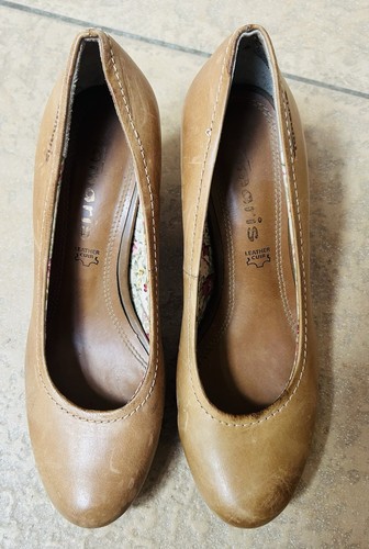 Pumps tamaris echt leder helle - pumps,