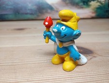 Bully König Schlumpf - 20074 - Peyo Schlümpfe gelb Umhang Krone King Pilz Zepter