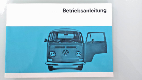 Betriebsanleitung bus bulli - vw,