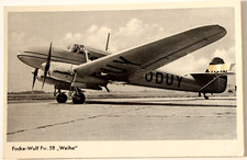 33030 Foto-Postkarte Mehrzweck-Flugzeug Focke-Wulf Fw 58 "Weihe" Reiseflugzeug