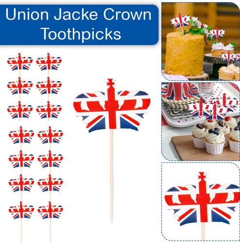 Union jack cupcake topper - union,