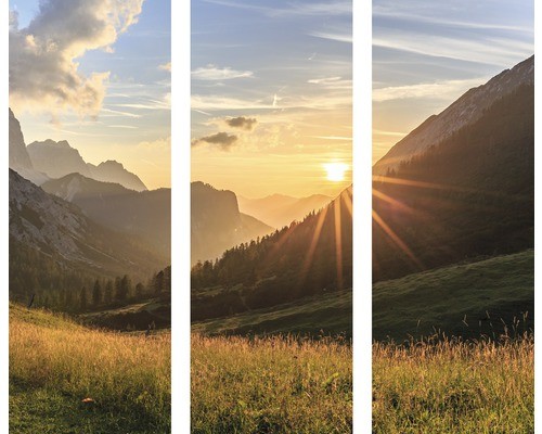 Glasbild mountain idyll lll - mountain,