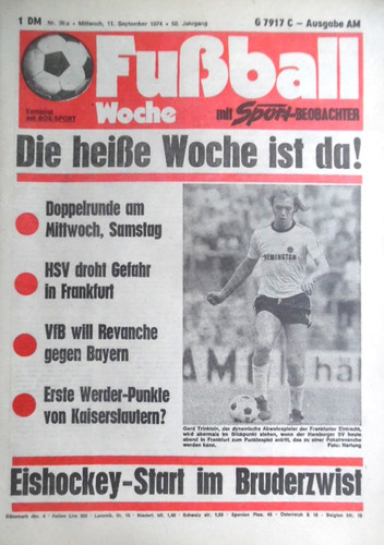 Fußball woche 36a 9 - -, 9.9.