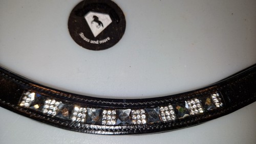 Stirnriemen leder schwarz - leder,