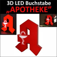 Lichtwerbung fuer Apotheke LED Leuchtreklame 60cm 1-Seitig 3D Buchstabe
