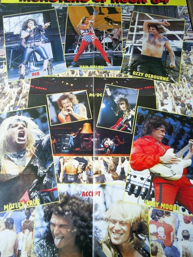 Monsters rock 1984 poster - monsters,