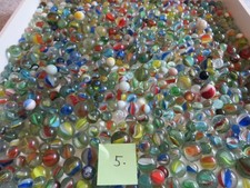 (5) Konvolut 5 Kg Vintage Murmeln / Marbles  60er/70er Jahre