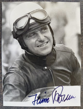 Foto Motorsport Motorrad Rennsport, MZ Heinz Rosner, mit original Unterschrift.