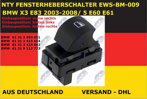 Neu nty fensterheberschalter - nty,