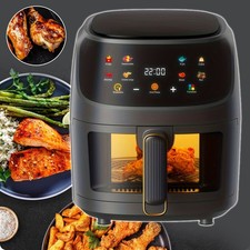 Heißluftfritteuse 8 Liter Mini Backofen Heissluftfritteuse Friteuse Heißluftofen