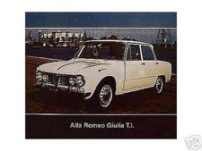 Altes Reklame Blechschild Oldtimer Alfa Romeo Giulia