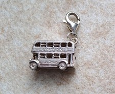 3D London Red Bus 925 Anhänger Charm Sterling Kette England