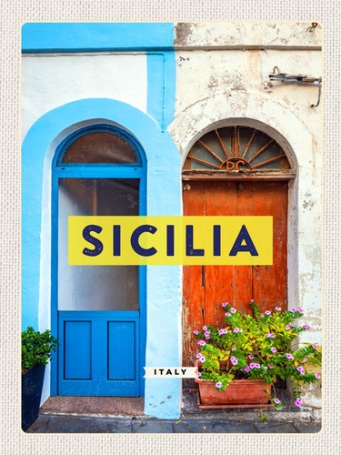 Schild sicilia italy sizilien - schild,