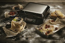 Waffeleisen XXL Waffeltoaster Elektrogrill 4er Waffelmaker 1500W Waffel Eisen