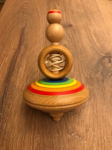 Holz kreisel ziehkreisel - kreisel,