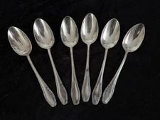 6 CESO Esslöffel versilbert