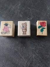 3 Stempel: Engel, Teddy, Rose