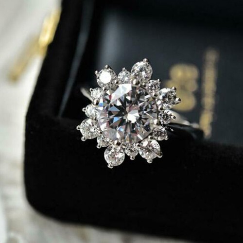 3kt rund brillant diamant - 3kt,