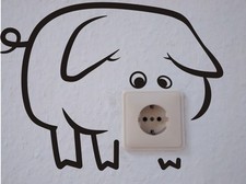 Steckdosenaufkleber -