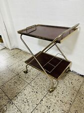 Italienischer Barwagen Palisanderfurnier | Vergoldet | Inklusive Serviertablett