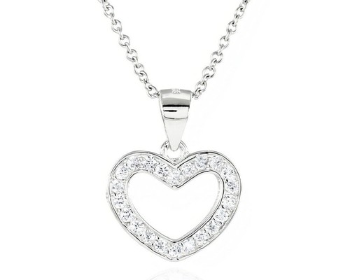 925 silber herz - silber,