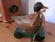 "Nachziehente"Antike Optik Holz massiv geschnitzt