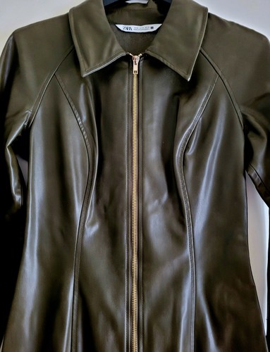 Zara kunstlederkleid farbe - zara,