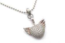 THOMAS SABO Halskette 925 Sterling SILBER silver Anhänger Herz Flügel charm