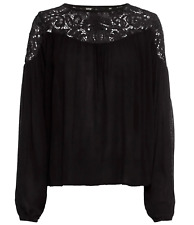 Damen Sommer Tunika Shirt schwarz S M L XL 2XL Größe 36 44 46 48 Bluse Spitze 37