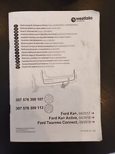 WESTFALIA E-SATZ ANHÄNGERKUPPLUNG für FORD KA+ 3 TRANSIT / TOURNEO CONNECT