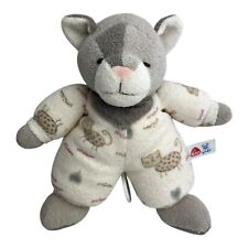 Fehn Baby Spieluhr Katze grau beige Over the Rainbow ca. 22 cm groß gebraucht