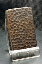 original zippo feuerzeug  neu / gold brass gehämmert