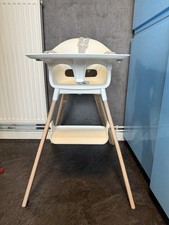 STOKKE Clikk Hochstuhl Kinderstuhl Babystuhl Treppenhochstuhl White