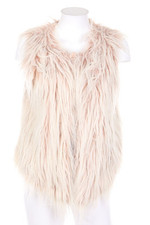 AMISU Weste Fake Fur Kunstpelz