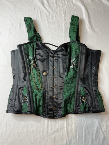 Corset story green - corset,