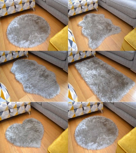 Silber grau shaggy - grau,