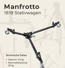 ? Manfrotto 181B  | Stativwagen Foto Kamera Manfrotto Broadcast  Zubehör ✅ NEU