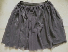 Mädchen Rock kurz, Tüllrock mit Gummibund, schwarz, Größe 158/164, Y.F.K.