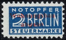 Französische Zone Nr. 2 b CZ V postfrisch Wohnungsbau-Abgabe [970]