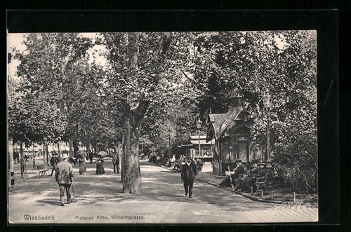Wiesbaden ansichtskarte - wiesbaden,,