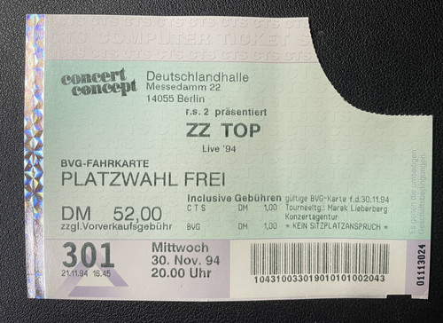 Top konzertkarte ticket - top,