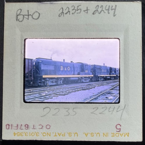1967 35mm train railroad slide - 35mm, train/railroad