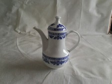 Kaffeekanne 0,6 Liter, Sinfonie, Kobalt Unterglasur, Kahla, Porzellan, DDR