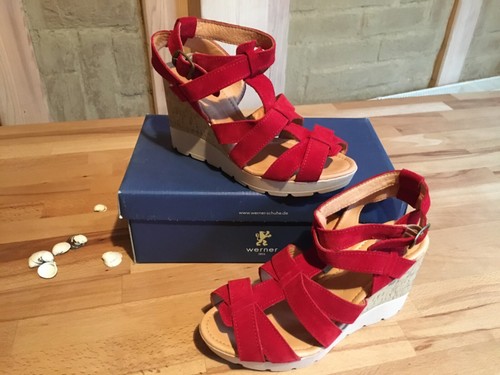 Werner schuhe keil sandalette - schuhe, keil-sandalette