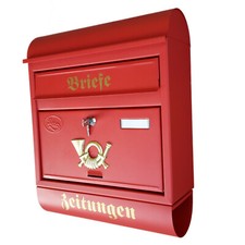 XXL Briefkasten Postkasten Rot