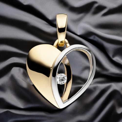 Anhänger herz 333 gold - anhänger,